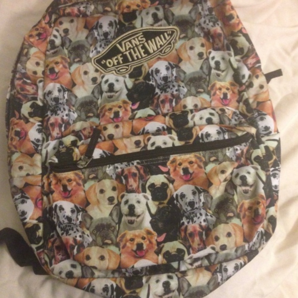 Dog print vans backpack